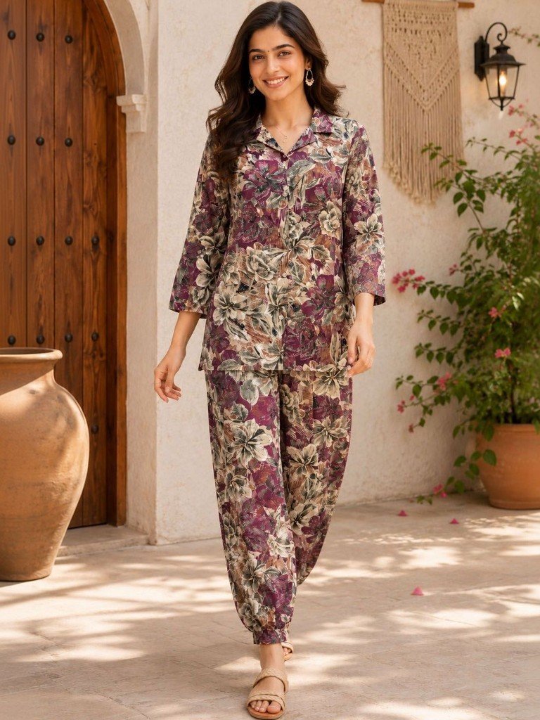 Printed kurti set